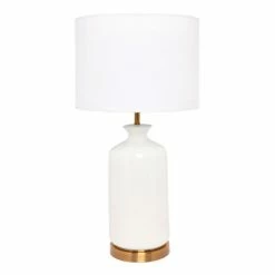Cafe Lighting - Camille Table Lamp White Ceramic