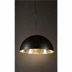 Emac & Lawton - Alfresco Dome Ceiling Lamp Blk Silver