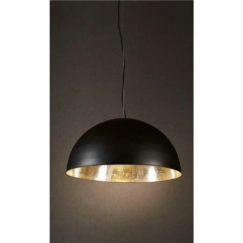 Emac & Lawton - Alfresco Dome Ceiling Lamp Blk Silver