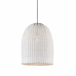Emac & Lawton - Bowerbird Hanging Lamp Medium In White