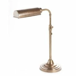 Emac & Lawton - Brooklyn Desk Lamp Antique Brass