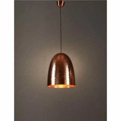Emac & Lawton - Dolce Beaten Copper Hanging Lamp