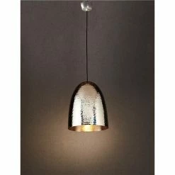 Emac & Lawton - Dolce Beaten Silver Hanging Lamp