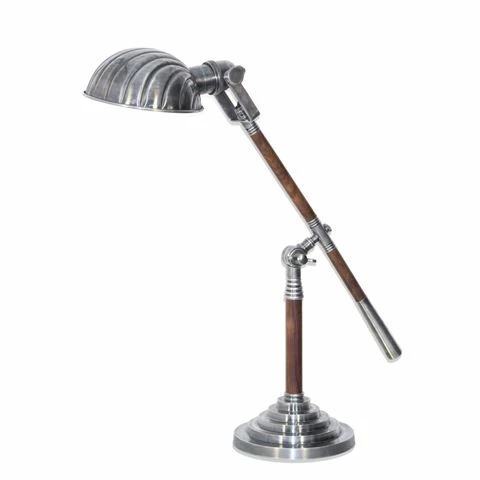 Emac & Lawton - Hartford Adjustable Desk Lamp Ant.Sil