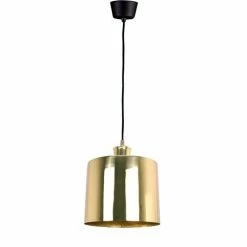 Emac & Lawton - Portofino Large Shiny Brass Pendant Light