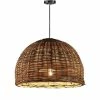Emac & Lawton - Rattan Large Hanging Pendant 60x40