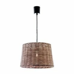 Emac & Lawton - Rattan Round Hanging Lamp Small