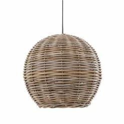 Emac & Lawton - Rattan Round Hanging Pendant 40cm
