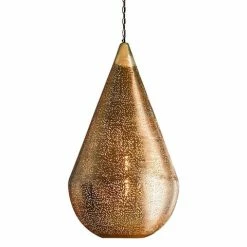 Zaffero - Aquarius Large Brass Teardrop Pendant Light
