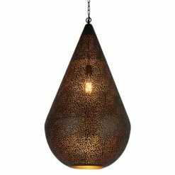 Zaffero - Aquarius Large Teardrop Pendant Light Black