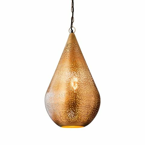 Zaffero - Aquarius Medium Brass Teardrop Pendant Light
