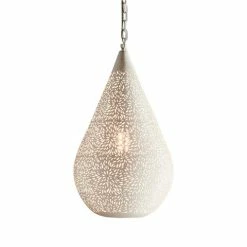 Zaffero - Aquarius Medium Teardrop Pendant Light White