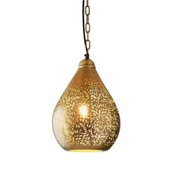Zaffero - Aquarius Small Brass Teardrop Pendant Light