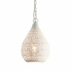 Zaffero - Aquarius Small Teardrop Pendant Light White