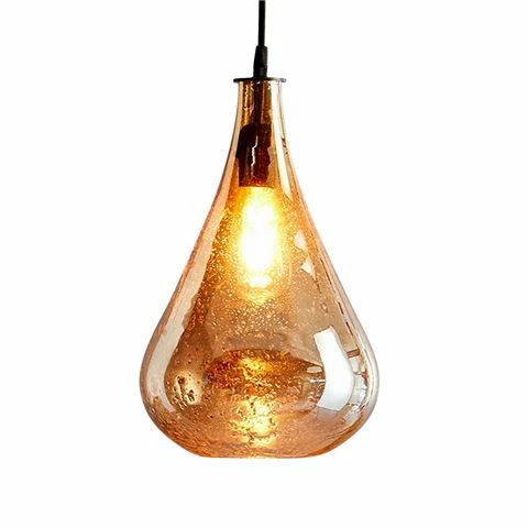 Zaffero - Lustre Glass Teardrop Pendant Light Gold 3 Zaffero - Lustre Glass Teardrop Pendant Light Gold