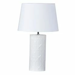 Canvas & Sasson - Wicker Lamp White