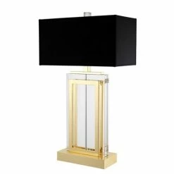 Vandenberg - Table Lamp Arlington Crystal Gold Finish Incl B