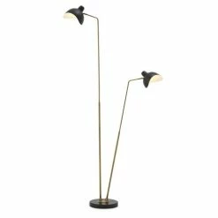 Vandenberg - Floor Lamp Asta Double Antique Brass Finish
