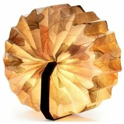 Gingko - Velvet Smart Accordion Lamp Bangladesh Green