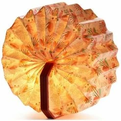 Gingko - Velvet Smart Accordion Lamp Floral Pink