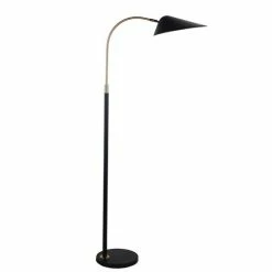 Cafe Lighting - Kenya Floor Lamp Black