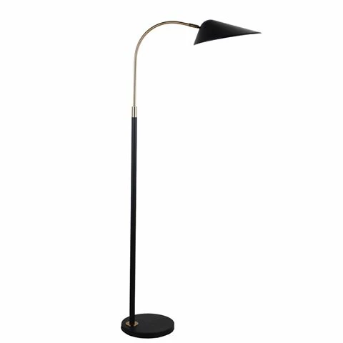 Cafe Lighting - Kenya Floor Lamp Black
