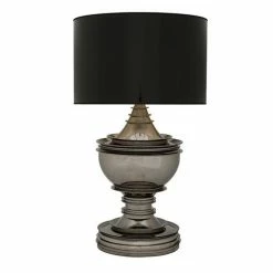 Vandenberg - Table Lamp Silom Black/Nickel W/Shade