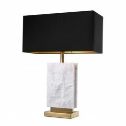 Vandenberg - Table Lamp Charleston Brass Finish W/ Shade