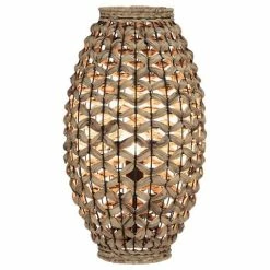 Amalfi - Lola Table Lamp Natural/Black 29x51.5x29cm