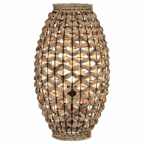 Amalfi - Lola Table Lamp Natural/Black 29x51.5x29cm