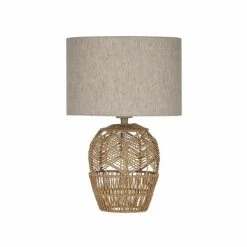 Amalfi - Malay Table Lamp Natural/White