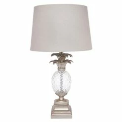 Cafe Lighting - Langley Table Lamp Antique Silver