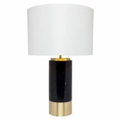 Cafe Lighting - Paola Marble Table Lamp Black & White