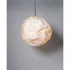 Papaya - Yumi Round Pendant Light White Sphere 46x40cm