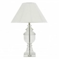 Vandenberg - Table Lamp Noble Crystal With White Shade