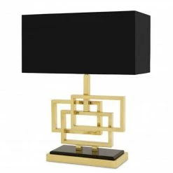 Vandenberg - Table Lamp Windolf Polished Brass W/Shade