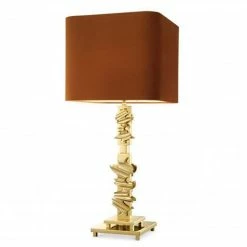 Vandenberg - Table Lamp Abruzzo Polished Brass W/Shade