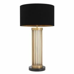 Vandenberg - Table Lamp Condo Antique Brass Finish W/Shade